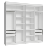 Placard Closet 4 Cajones 216 cm Blanco Venus Madesa