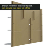 Panel de TV con Prateleira hasta 60 Pulgadas Madesa Alfa Blanco