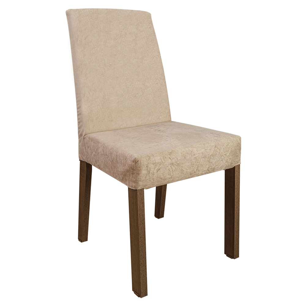 Kit 4 Sillas para Comedor 4255 Marrón/Gamuza Imperial Madesa
