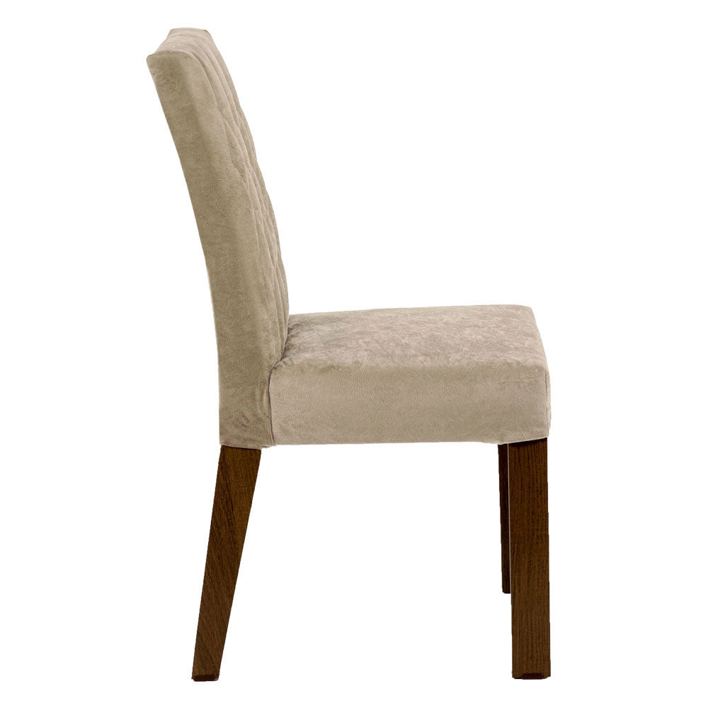 Juego de 2 Sillas de Comedor Marrón/Imperial 4256