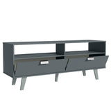 Rack para TV hasta 55 pulgadas 2 Puertas Oslo Gris