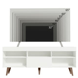Rack para TV de hasta 75 pulgadas Lille Madesa 180 cm 1 Puerta Blanco