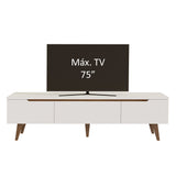 Rack para TV Reims Hasta 75 Pulgadas Blanco