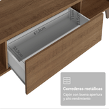 Rack para TV hasta 75 Pulgadas 180 cm 2 Puertas 1 Cajón Marrón Dune Madesa