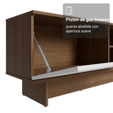 Rack para TV hasta 80 Pulgadas 218 cm 2 Puertas Marrón/Blanco Vik Madesa