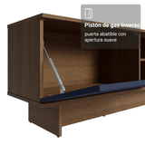 Rack para TV hasta 80 Pulgadas 218 cm 2 Puertas Marrón/Azul Vik Madesa