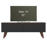 Rack para TV hasta 55 pulgadas 2 Puertas Le Mans Negro