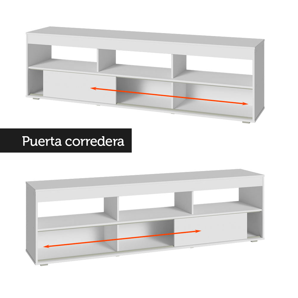 Rack para TV y Panel Hasta 65 Blanco Orlando
