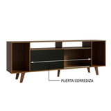 Rack para TV hasta 65 Pulgadas Madesa Cancun con Patas Marrón/Negro
