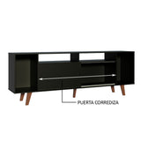 Rack para TV hasta 65 Pulgadas Madesa Cancun con Patas Negro