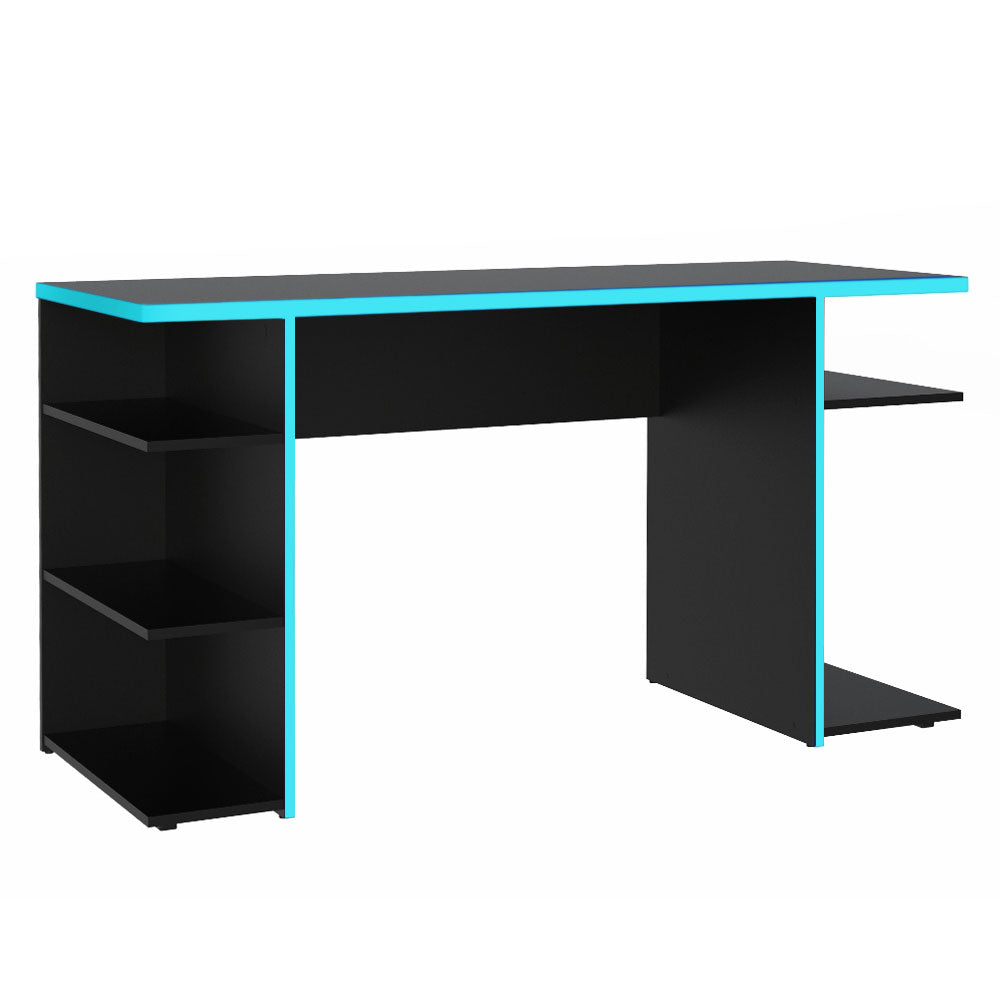 Escritorio Gamer 136 cm Negro/Azul Madesa