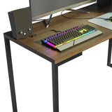 Mesa de Escritorio Industrial 120cm Marrón Madesa
