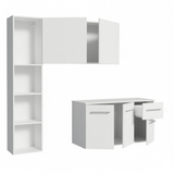 Cocina Compacta 120cm Blanco Easy