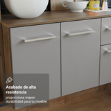 Combo completo de Cocina 120cm Marrón/Gris Easy