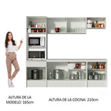 Combo completo de Cocina 240cm Blanco Topazio