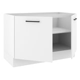 Bajo Mesada Cocina 120 cm x 60 cm, 2 Puertas Agata Blanco