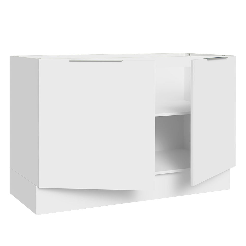Bajo Mesada Cocina 120 x 60 cm 2 Puertas (Sin Mesada) Blanco Stella Madesa