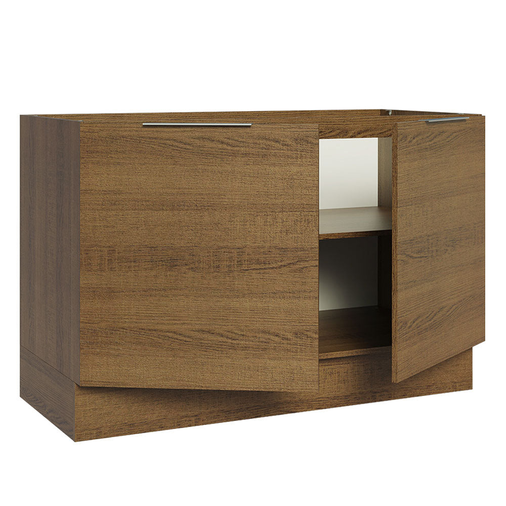 Bajo Mesada Cocina 120 x 60 cm 2 Puertas (Sin Mesada) Marrón Stella Madesa