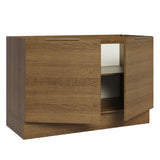 Bajo Mesada Cocina 120 x 60 cm 2 Puertas (Sin Mesada) Marrón Stella Madesa