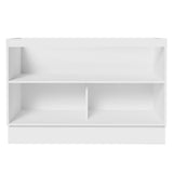 Bajo Mesada Cocina 120 x 60 cm 2 Puertas (Sin Mesada) Blanco/Negro Glamy Madesa