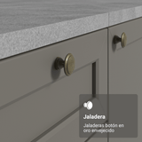 Bajo Mesada para Bacha 120 x 60 cm (Sin Mesada) Blanco/Gris Vik Madesa