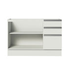 Bajo Mesada 120 x 60 cm 2 Puertas 3 Cajones (Sin Mesada) Blanco Glamy Madesa