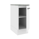Bajo Mesada Cocina 35 x 60 cm 1 Puerta (Con Mesada) Blanco Agata Madesa
