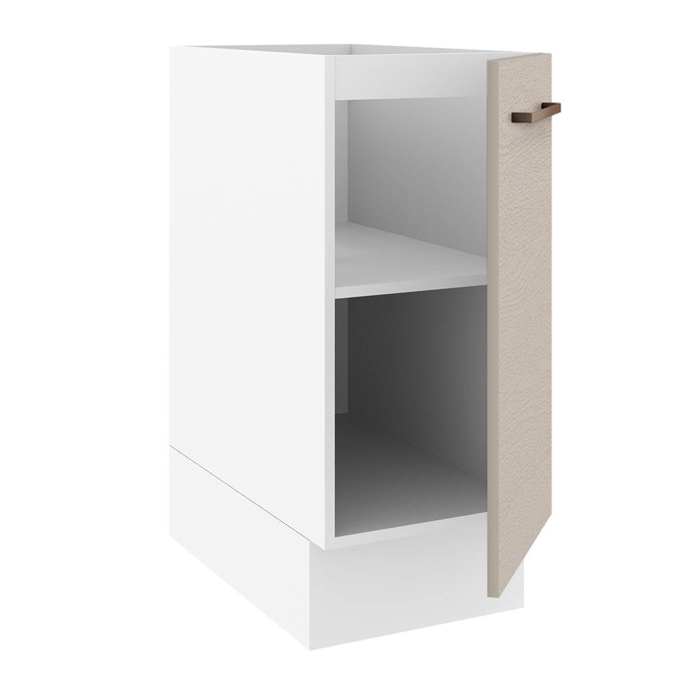 Bajo Mesada Cocina 35 x 60 cm 1 Puerta (Sin Mesada) Blanco/Crema Agata Madesa