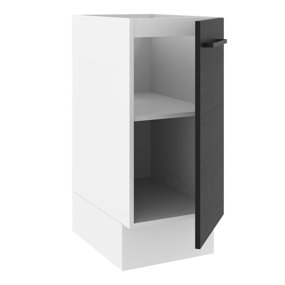Bajo Mesada Cocina 35 x 60 cm 1 Puerta (Sin Mesada) Blanco/Negro Agata Madesa