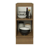 Bajo Mesada Cocina 35 x 60 cm 1 Puerta (Sin Mesada) Marrón/Negro Glamy Madesa