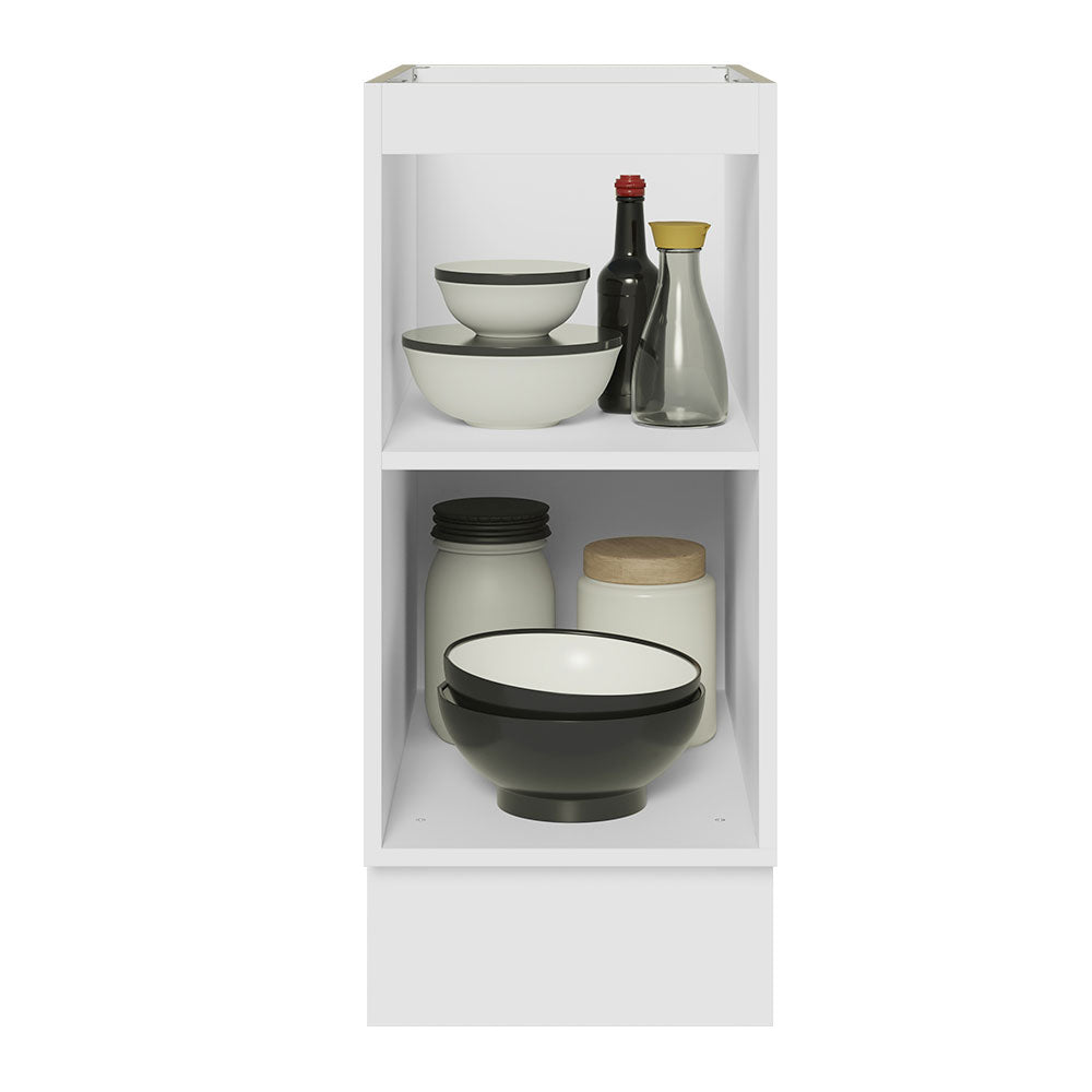 Bajo Mesada Cocina 35 x 60 cm 1 Puerta (Sin Mesada) Blanco/Marrón Stella Madesa
