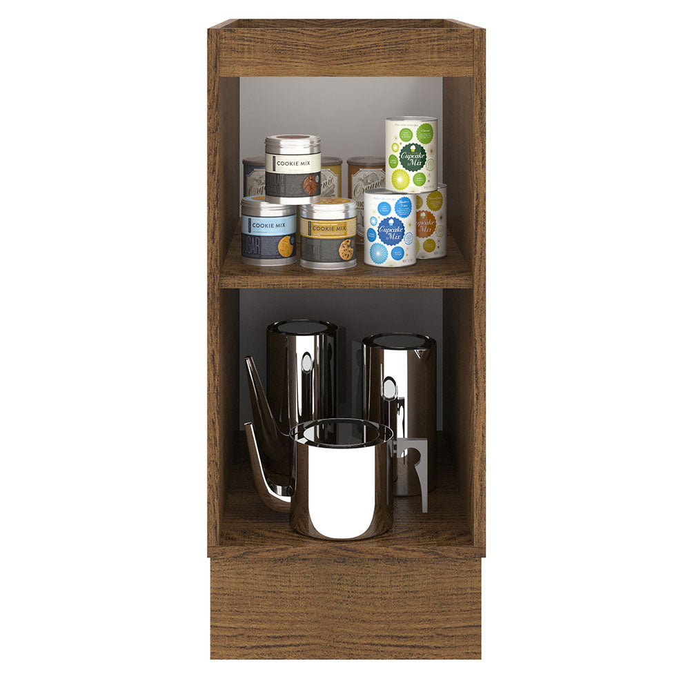 Bajo Mesada Cocina 35 x 60 cm 1 Puerta (Sin Mesada) Marrón/Gris Agata Madesa