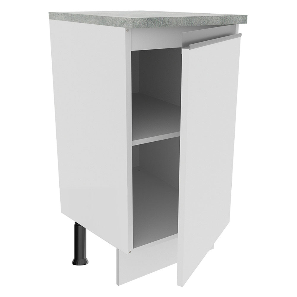 Bajo Mesada 40 cm x 60 cm, 1 Puerta Glamy Blanco