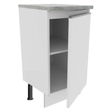 Bajo Mesada 40 cm x 60 cm, 1 Puerta Glamy Blanco
