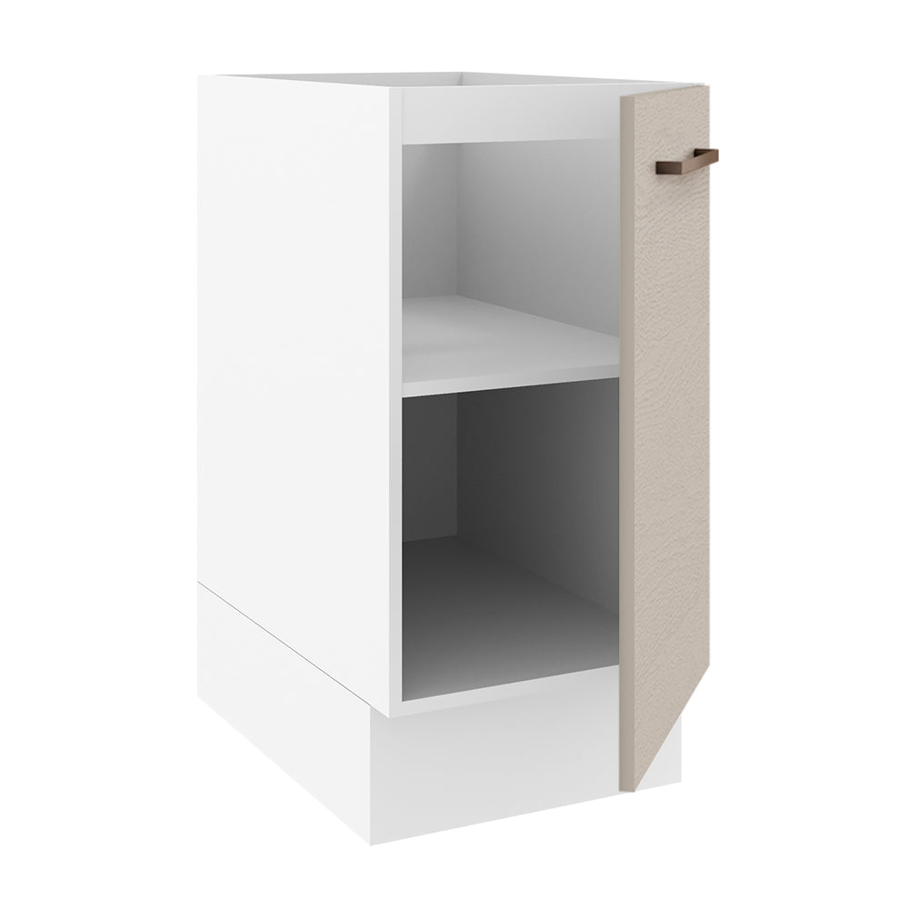 Bajo Mesada Cocina 40 x 60 cm 1 Puerta (Sin Mesada) Blanco/Crema Agata Madesa