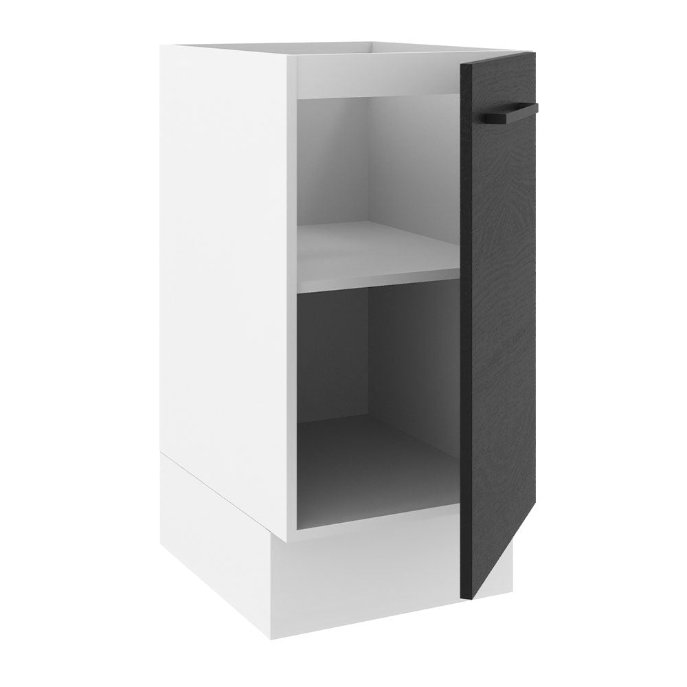 Bajo Mesada Cocina 40 x 60 cm 1 Puerta (Sin Mesada) Blanco/Negro Agata Madesa