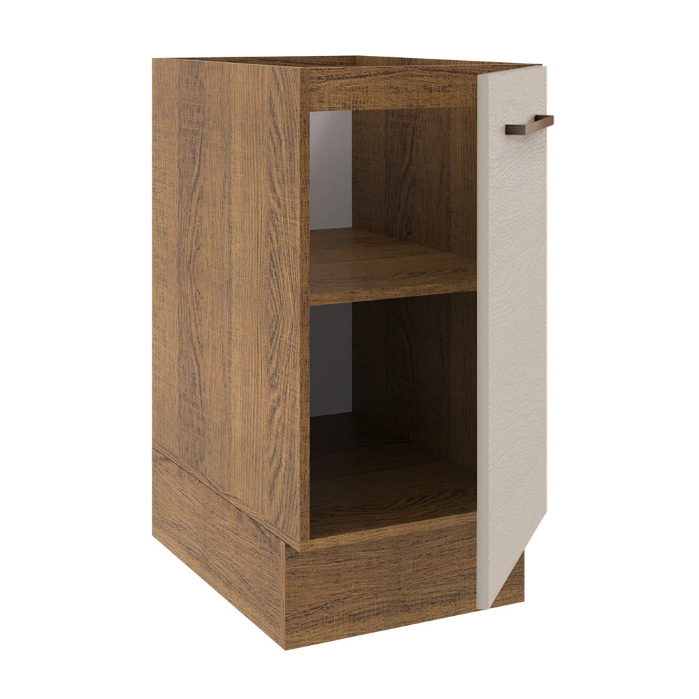 Bajo Mesada Cocina 40 x 60 cm 1 Puerta (Sin Mesada) Marrón/Crema Agata Madesa