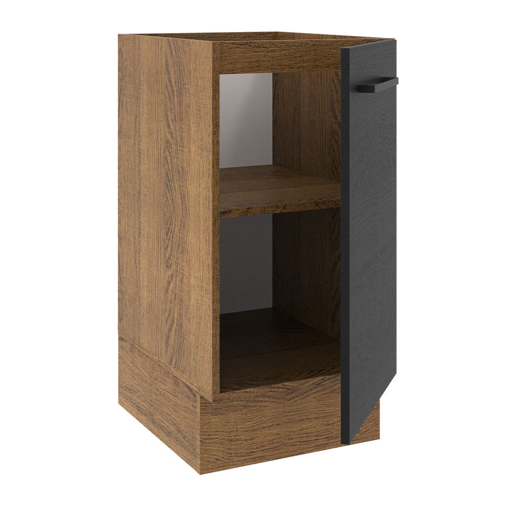 Bajo Mesada Cocina 40 x 60 cm 1 Puerta (Sin Mesada) Marrón/Negro Agata Madesa