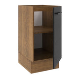 Bajo Mesada Cocina 40 x 60 cm 1 Puerta (Sin Mesada) Marrón/Negro Agata Madesa
