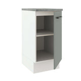 Bajo Mesada 40 cm x 60 cm, 1 Puerta Agata Blanco/Gris