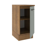 Bajo Mesada 40 cm x 60 cm, 1 Puerta Agata Marrón/Gris