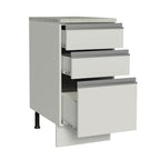 Bajo Mesada 40 x 60 cm 3 Cajones (Con Mesada) Blanco Glamy Madesa