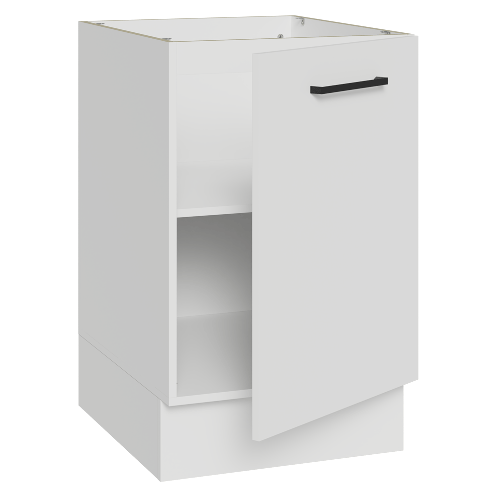 Bajo Mesada 50x60cm 1 Puerta (Sin Mesada) Ágata Blanco