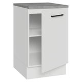 Bajo Mesada 50x60cm 1 Puerta (con mesada) Ágata Blanco