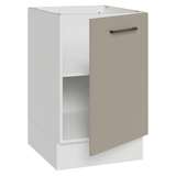 Bajo Mesada 50 x 60cm 1 Puerta (Sin Mesada) Ágata Blanco/Crema