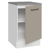 Bajo Mesada 50 x 60 cm 1 Puerta (con mesada) Ágata Blanco/Crema