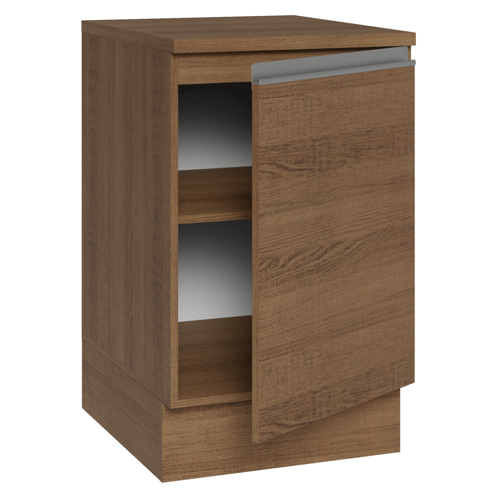 Bajo Mesada 50 x 60cm 1 Puerta (con mesada) Marrón Glamy