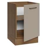Bajo Mesada 50 x 60cm 1 Puerta (Sin Mesada) Ágata Marrón/Crema