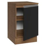 Bajo Mesada 50 x 60 cm 1 Puerta (con mesada) Marrón/Negro Glamy