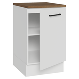 Bajo Mesada 50x60cm 1 Puerta (con mesada) Blanco/Marrón Agata